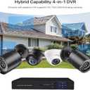 3000TVL Home Security System Surveillance DVR Camera Kits, 4pcs Wired 5MP PoE IP Night Vision Cameras Set with AI Motion Person Vehicle Detection, 4K NVR with 512GB Hard Drive for 24-7 Recording