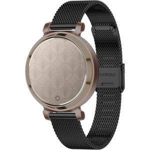 Compatible for Garmin Lily 2 Watch Band, 14mm Metal Mesh Women Replacement Strap Compatible for Garmin Lily2 Bands (Black)