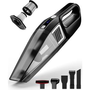 Handheld Vacuum Cordless, 9000PA Strong Suction, 2 Suction Modes, Fast Type-C Charging, Lightweight, Portable Car Vacuum Cleaner for Home Pet Office