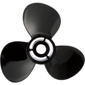 Quicksilver Black Diamond 3-Blade Aluminum Propeller - For Mercury and MerCruiser Engines (40 CT - 125 HP Mercury)