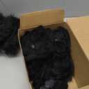 JOYIN 6 Packs Halloween Outdoor Decorations Giant Spiders Set, Halloween Decor Outside, Black Hairy Large Spider with Different Size for Lawn, Yard Decor (30", 30", 20", 20", 12", 12")