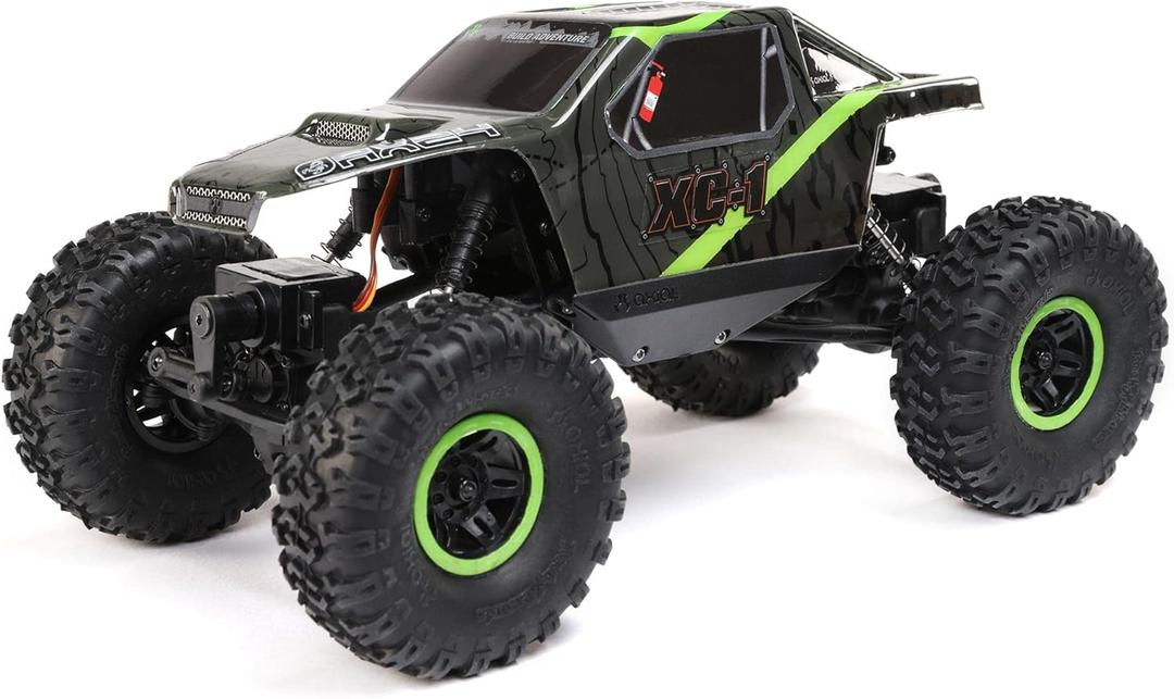 Axial RC Truck 1/24 AX24 XC-1 4WS Crawler Brushed RTR (Includes Everything Needed No Other purchases Required), Green, AXI00003T1