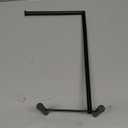 Livabber L-Shape Hand Towel Holder Stand, Metal Hand Towel Rack Modern Countertop Hand Towel Ring Standing Towel Bar for Bathroom Kitchen Vanity (Black)
