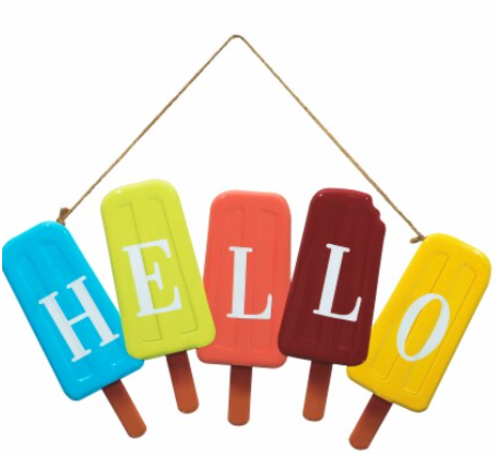 Everyday Living® Hello Popsicle Metal Sign