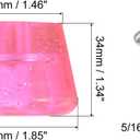 PATIKIL Roller Skate Toe Stops with Screwdriver 82A Rubber Brake Stoppers Block for Roller Skate Accessories Replacement (Pink)