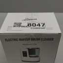 3 IN 1 Electric Makeup Brush Cleaner, Automatic Makeup Brush Cleaner with Makeup Brush Dryer, Portable USB Deep Cleaning for All Size Beauty Makeup Brush Set, Blush Brush, Sponges (White)