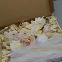 Wedding Arch Flowers, Artificial Floral Decor for Wedding Ceremony & Reception, Standard Size Large Flower Swag Set for Backdrop & Welcome Sign, Pack of 2 (Champagne)