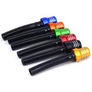 AnXin Breather Hose Gas Fuel Tank Cap Vent Hose Tube CNC Universal For ATV Quad CRF YZF RMZ KLX DRZ Dirt Pit Bike Motorcycle Aluminum Fuel 6 pcs Colorful (six in one)