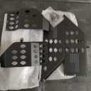 PICURA Metal Front Door Pocket Storage Box for Jeep Wrangler，Door Side Insert Organizer for Jeep Wrangler JL JLU 4XE 2018-2024 & Gladiator JT 2020-2024 Door Storage Expansion Accessories 2PCS, Flag