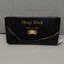 TOPOINT Sleep Mask Headphones Bluetooth Wireless 5.4, Breathable Cotton Eye Mask for Sleeping Side Sleepers Travel Music Headsets with Microphone Handsfree Men Women (Black)