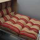 Greendale Home Fashions Outdoor 44x22-inch High Back Chair Cushions (Set of 2), Tuscan Stripe