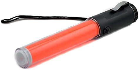 Mastiff 260r Traffic Control Magnet Multi-Functional 3xaa Battery Cell Red Light 3-Mode Flashlight Torch LED Lamp Bar Signal Wand Security Safety Beacon