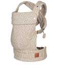 Baby Carrier for Newborns to Toddlers | Cozy Wrap with Lumbar Support | Soft Fabric, 7-35lbs Adjustable Fit | Beige Zebra Pattern