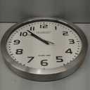 La Crosse Technology Wall Clock, Metal, 16-inch Dia. (WT-3161WH)