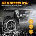 LED Fog Lights with DRL Compatible with 2003-2006 GMC Sierra 1500 2500 3500 Heavy Duty Pickup Bumper Driving Fog Lamps with Halo Angel Eyes 1 Pair Sierra Fog Lights wtih Wiring Harness