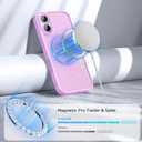 CACOE Magnetic Case for iPhone 17 6.3 inch-Compatible with MagSafe & Magnetic Car Phone Mount,Not Yellowing Anti-Scratch (Light Purple)