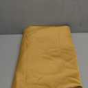 Biscaynebay Fall Tablecloth Textured Fabric Round Tablecloths 90", Fall Gold Thanksgiving Autumn Harvest Water Resistant Fabric Tablecloths for Kitchen, Dining, Wedding, Parties Machine Washable