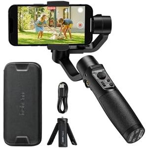hohem iSteady Mobile Plus Gimbal Stabilizer for Smartphone, 3-Axis Phone Gimbal for Android and iPhone 15,14,13,12 PRO, Stabilizer for Video Recording with Ultra-Wide-Angle Mode, 600° Inception