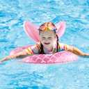 KISSHAKE Baby Pool Float, Mermaid Baby Swimming Float, Toddler Swim Trainer, Inflatable Pool Floats for Toddlers, Water Toys, Infant Swim Floats, Toddler Floaties, Kids Beach Toys Summer Essentials