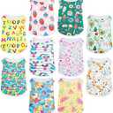 Saintrygo 9 Pcs Lovely Puppy Shirts Print Dog Clothes Breathable Summer Pet Cartoon Dog Shirt Clothes Sweatshirt for Puppy Cartoon Shirt Sweatshirt to Cat (Small)