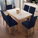 Waterproof Chair Covers for Dining Room Dining Chair Covers Kitchen Parsons Chair Covers (Navy Blue, 2 PCS)
