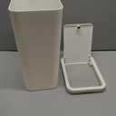 TIPGO Bathroom Trash Can with Lid, 10 Liter/ 2.6 Gallon Slim Garbage Can, Small Trash Bin Waste Basket with Pop-Up Lid for Kitchen, Bedroom, Living Room, Office (White)