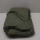 Bedsure Cotton Duvet Cover Set - 100% Cotton Waffle Weave Olive Green Duvet Cover Oversized King Size, GentleSoft and Breathable Bedding Set for All Season, 3 Pieces, 120"x98"