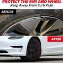 Tesla Model Y 19" Wheel Covers - Matte Black ABS Hubcaps with Rim Protectors | Compatible with 2021-2024 Model Y, not Compatible with Tesla Y Juniper 2026
