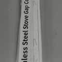 2 PCS Expandable Stainless Steel Stove Gap Covers (13.8"-27.5"), Kitchen Counter Filler Strip,Easy Retractable Length  Cooktop Trim KitOven Gap FillerHeat Resistant Guard Between (Black)