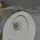 Bemis 1500EC Durable Wooden Toilet Seat, Easy Clean Hinges, Made in USA, Elongated, White, Pack of 1