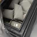 AUTOARK 2-Layer Watch Box Organizer,Holds 15 Watches + Jewelry,Black,A-137