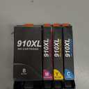 910XL Ink Cartridges for HP Printers Compatible for HP 910XL Ink Cartridges Combo Pack Works with HP OfficeJet Pro 8010 8015 8020 8022 8025 8028 8035 (910 Ink, Black Cyan Magenta Yellow)