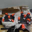 2000LBS Heavy Duty Furniture Dolly & Mover - 6.4" Carbon Steel Panel with 5X 360 Wheels, Non-Slip Sliders & Lifter for Sofa, Piano, Appliances (Red)