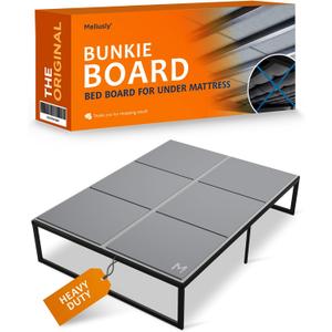 Meliusly Heavy Duty Bunkie Board Queen Size (60x80) - Non-Slip Breathable Bed Support Board for Slatted Bed Frame, Anti-Sag Under Bed Support, Noise Minimizing Moisture Resistant Bed Board