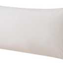 WhatsBedding Body Pillow Cover Cotton Fabric, Long Pillowcase Breathable & Skin-Friendly, Envelope Closure - Beige (20x54 inch)