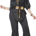 California Costumes Women's Size Disco Dazzler Plus Costume, black/ gold, 2X Large
