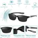 HAOLOTA Fit Over Glasses Sunglasses for Men and Women, Wrap Around Sunglasses for Driving Cycling Fishing Outdoors UV Protection