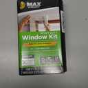 Duck MAX Strength Window Insulation Kit, Winter Window Seal Kit Fits up to 5 Windows, Heavy Duty Shrink Film Cuts to Size for Easy Indoor Installation, Window Tape Included, 62 In. x 210 In., Clear