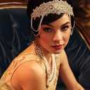 BABEYOND 1920s Flapper Headpiece Roaring 20s Headband Great Gatsby Headband for Women Vintage Hair Accessory (Silver)