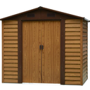 Natural Garden Shed With Sliding Doors GS1 Size: 8x15ft Color: Brown