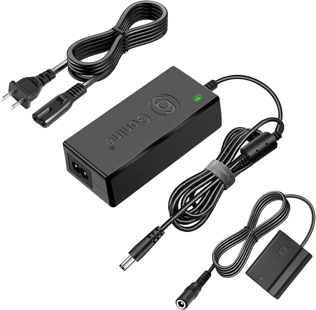 Gonine NP-FZ100 Dummy Battery Power Supply Adapter, fit for Sony Camera A7 V, A7R V, A7 IV, A7R IV, A7 III, A7S III, A7R III, FX3 FX30 A6600 A6700, ZV-E1, ZV-E10 II, A7C, A7C II, A7CR, A1 A9, A9 II.