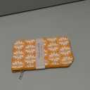 Mangiacotti Cosmetic Bag Travel Essentials Canvas Makeup Pouch Toiletry Bags, 4.75" x 8.5", Clementine