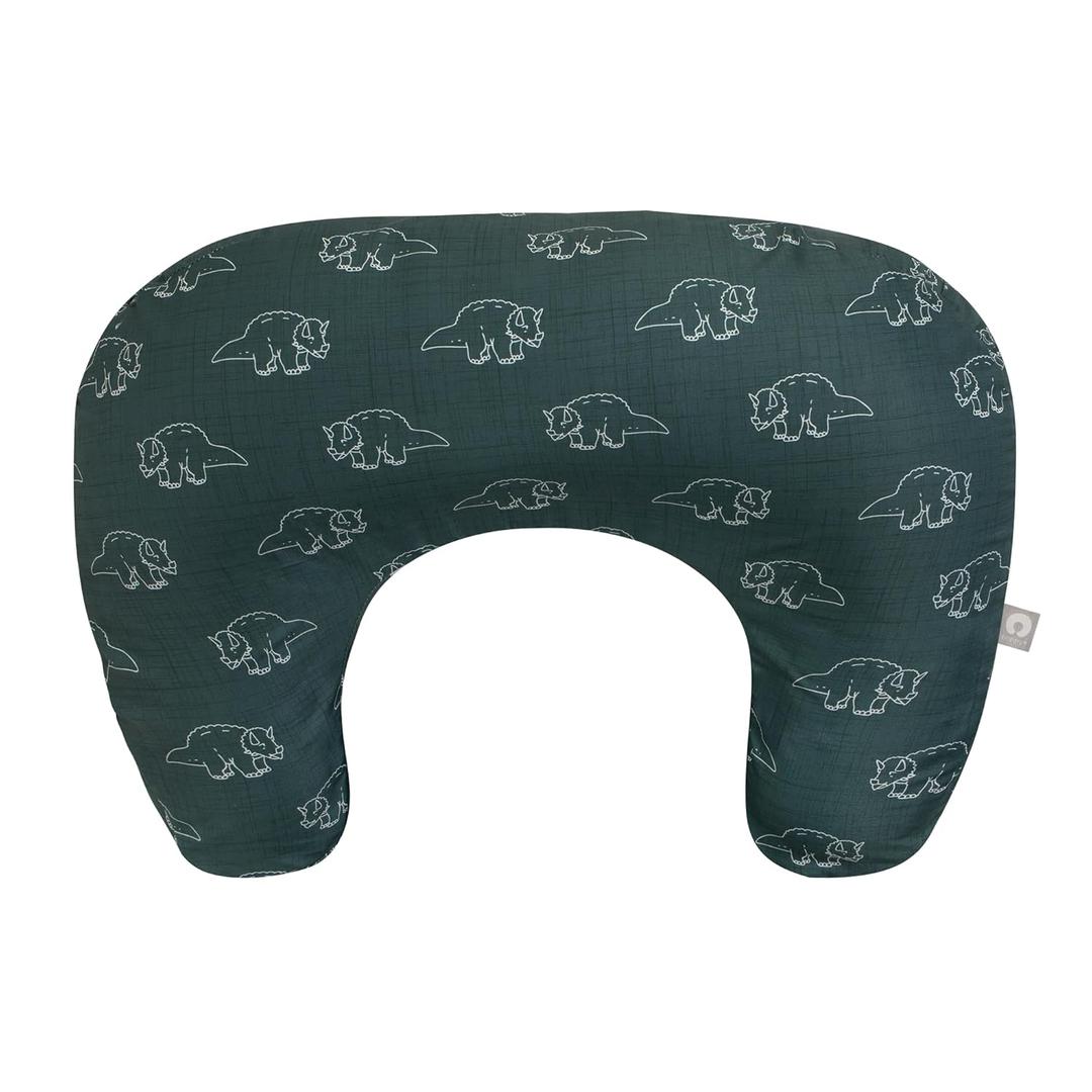 Boppy Nursing Pillow, Forest Green Dinos, Larger, More Supportive Pillow for Breastfeeding and Bottle Feeding; Firmer Fill, Higher Lift, Larger Area Than Original Nursing Pillow; JPMA Certified
