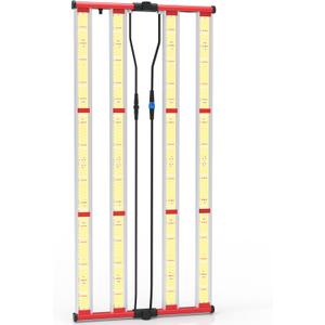 AGLEX 420W Full Spectrum LED Grow Light with UV & IR, 1360 LEDs, Dimmable Daisy Chain, High PPFD Bar Style, 4x5 ft Coverage, Foldable for Indoor Plant Growing, Commercial Seeding Veg Flower - M400