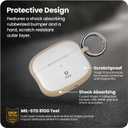 iFace First Class Case [Compatible with AirPods 3]  Cute Shockproof Hybrid Dual Layer [Hard Cover + Bumper] Keychain Protective Case [Drop Tested]  Milk