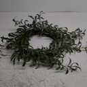 16  Inch Eucalyptus Greenery Wreaths for Front Door, Artificial Outdoor Spring Summer Wreath for Porch, Window, Farmhouse, Home Decor - All Seasons