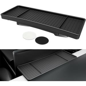 YHTAUTO Behind Screen Storage Tray for Tesla Model Y Juniper 2025 2026 (Premium & Performance), Tesla Model 3 Highland 2024 2025 2026, Screen Storage Box Non-Slip Sunglass Holder Interior Accessories