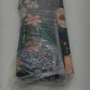 BALAPET 2x6ft Runner Rug for Hallways With Rubber Backing - Ultra-Thin Distressed Faux Wool Non Slip Vintage Floral Print Kitchen Rug, Washable, Fit for Hallway, Bedroom (Black)