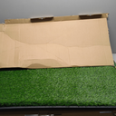 LOOBANI 45x29in Large Dog Grass Potty Tray - Dog Litter Box with 2-Pack Replacement Artificial Grass Puppy Training Pads - Potty Tray for Balcony Apartment Indoor Outdoor Use