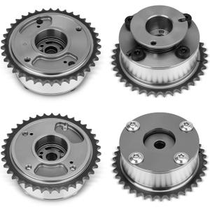 Intake & Exhaust Timing Camshaft Sprocket Cam Phaser VVT Gear Compatible with Hyundai Azera Genesis Santa Fe, Kia Cadenza Sedona Sorento K900 3.3L 3.8L V6 2011-2020 Replace# 243503CGA1 243703CGA0